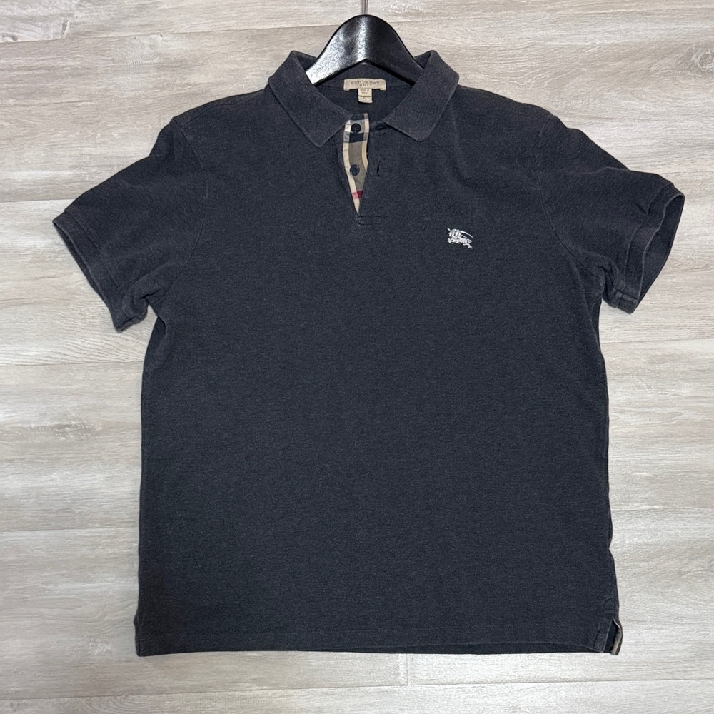 Burberry Dark Gray Polo Shirt